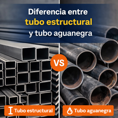 Diferencia entre tubo estructural y tubo aguanegra